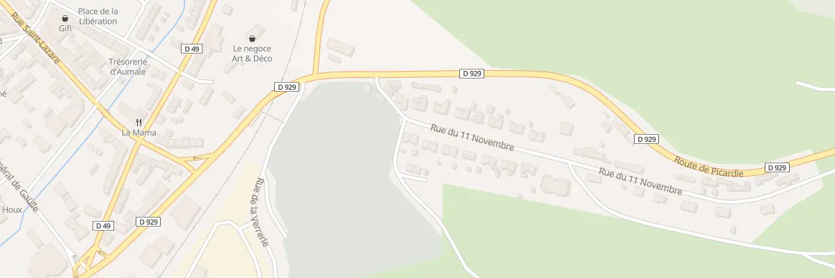 Plan du 4 Rue du Onze Novembre à Aumale