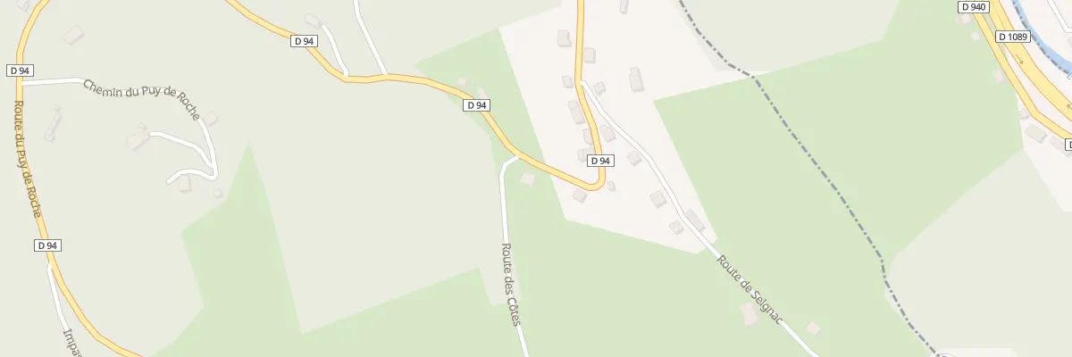 Plan du 604 Rte des Côtes à Sainte-Fortunade