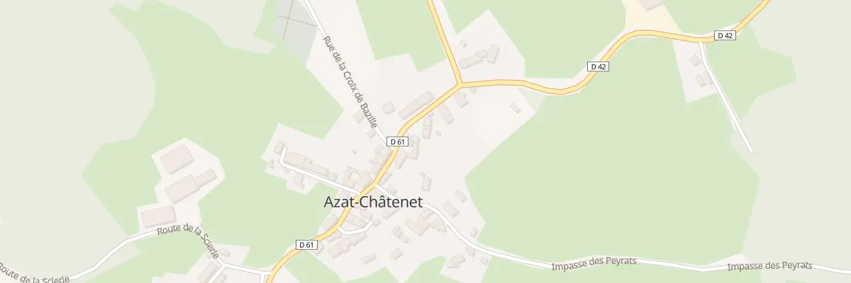 Plan du 6 Le Bourg à Azat-Châtenet