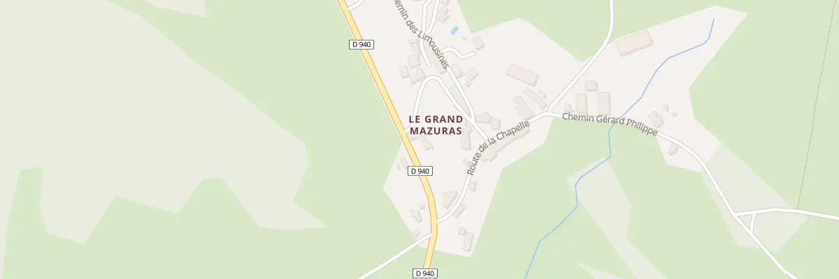 Plan du 4 Rte de Peyrat à Faux-Mazuras