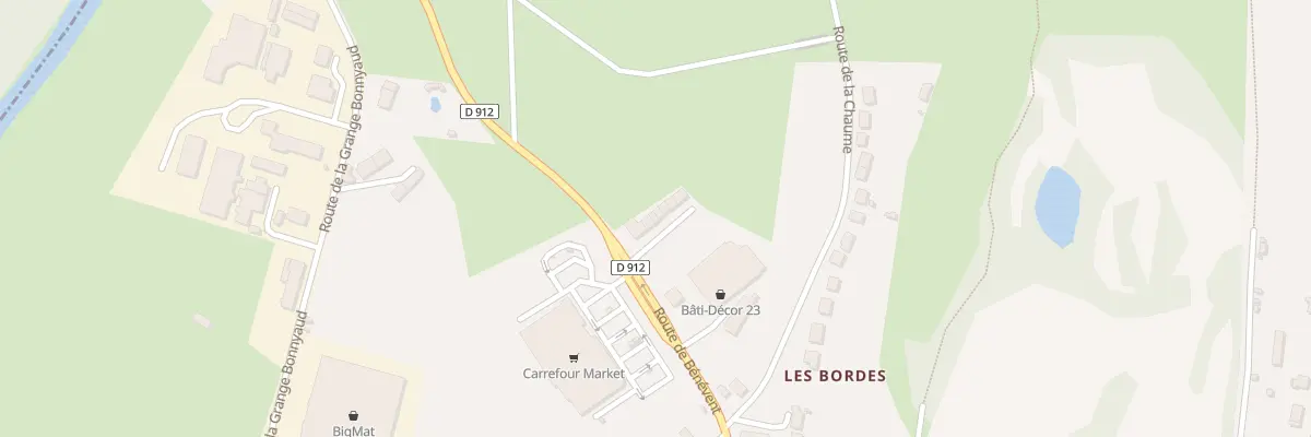 Plan du 23 Rte de Bénévent à Bourganeuf