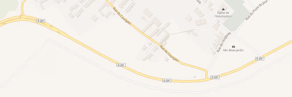 Plan du 8 Rue du Courgain à Ferques