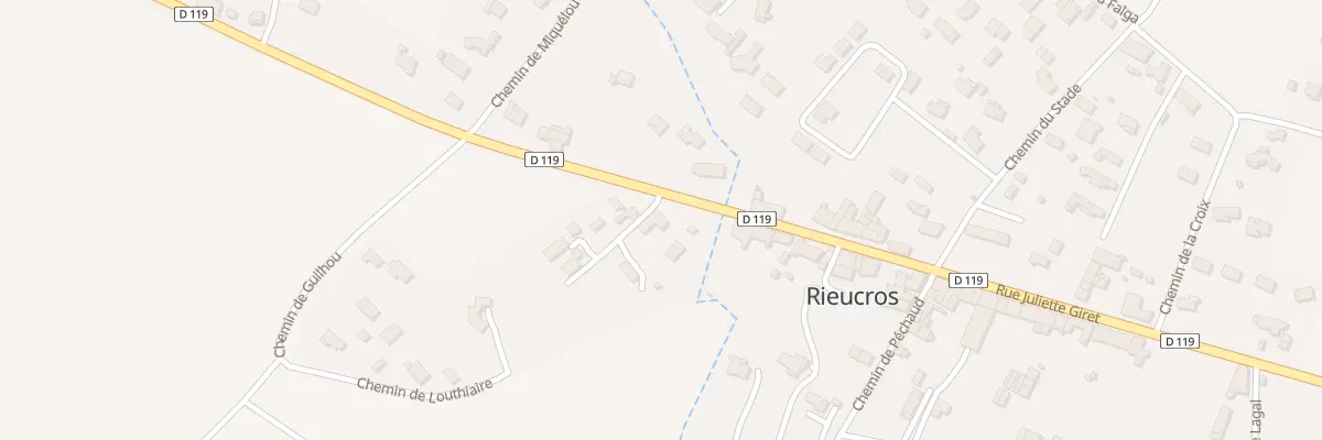 Plan du 5 Rue Juliette Giret à Rieucros
