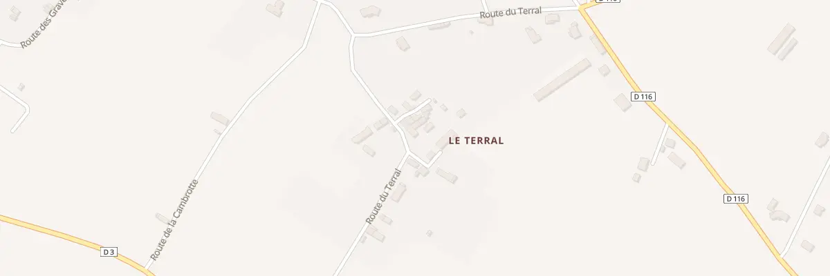 Plan du 316 Rte du Terral à Tauriac