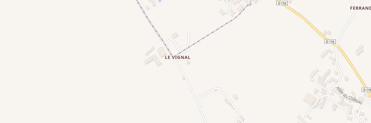 Plan du 5164 Le Vignal à Tauriac