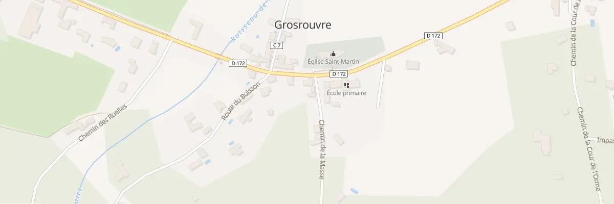 Plan du 2 Che de la Masse à Grosrouvre