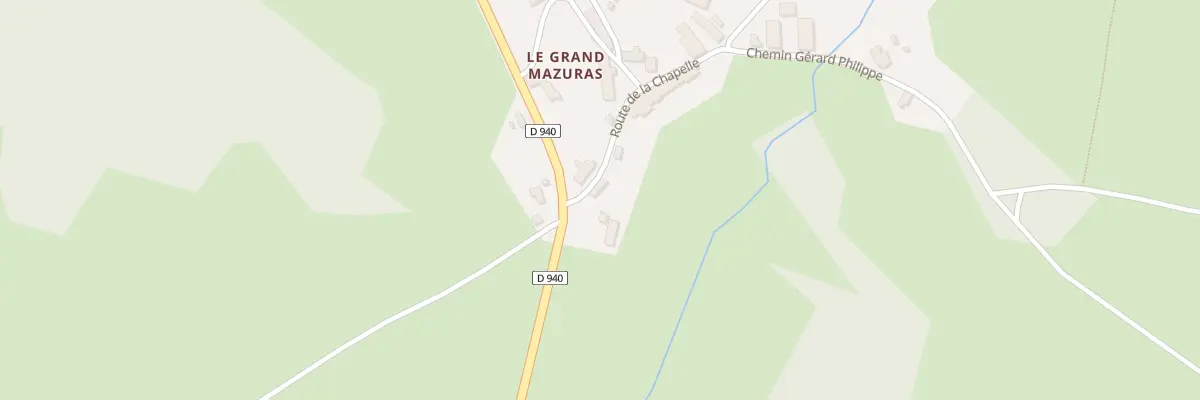 Plan du 11 Rte de la Chapelle à Faux-Mazuras