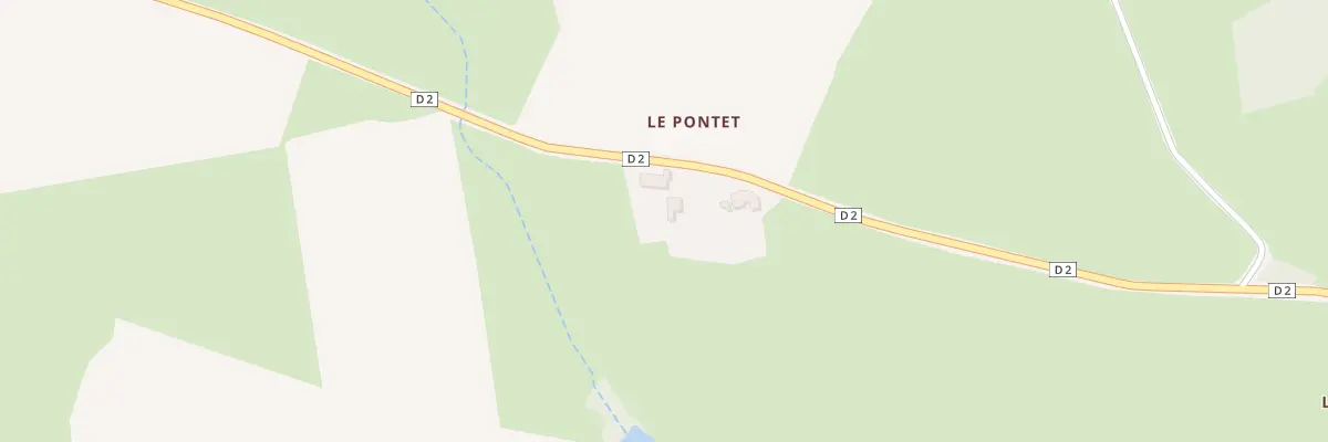 Plan du 2 Le Pontet à Méasnes