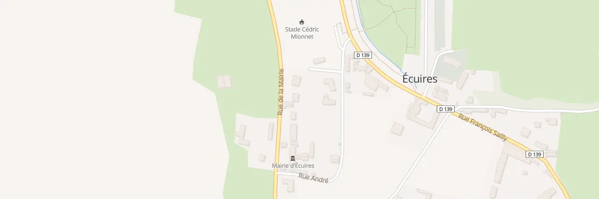 Plan du 233 Rue de la Mairie à Écuires