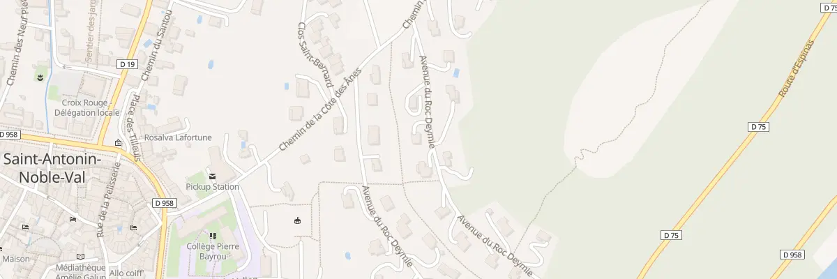 Plan du 33 Av du Roc Deymie à Saint-Antonin-Noble-Val