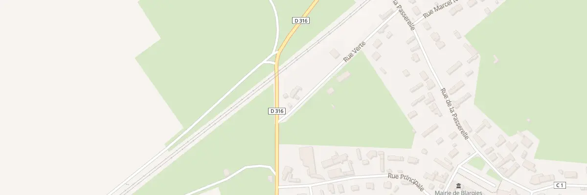 Plan du 10 Rue Verte à Blargies