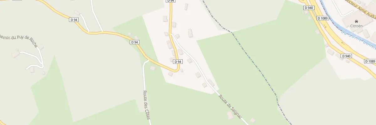 Plan du 94 Rte de Seignac à Sainte-Fortunade