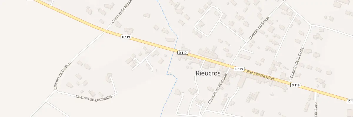 Plan du 9 Rue Juliette Giret à Rieucros