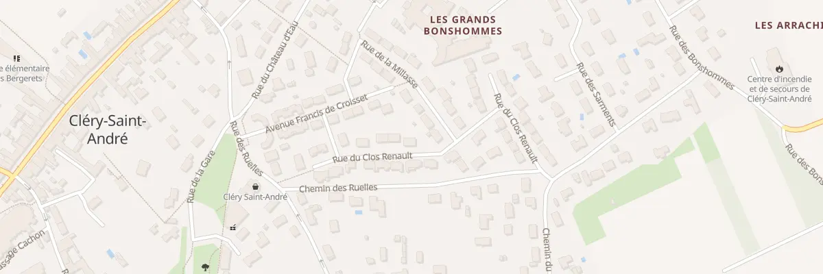 Plan du 9 Rue du Clos Renault à Cléry-Saint-André
