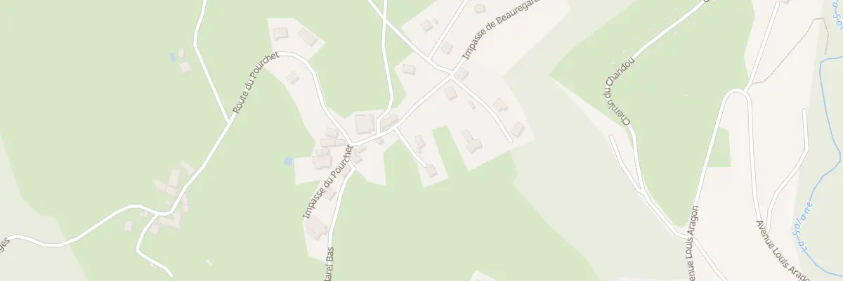 Plan du 12 Rte du Pourchet à Tulle