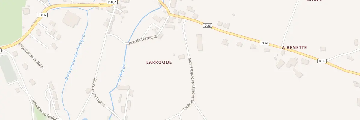 Plan du 5289F Larroque à Lavergne