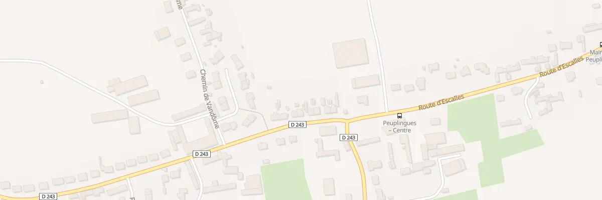 Plan du 1552 Rte d’Escalles à Peuplingues