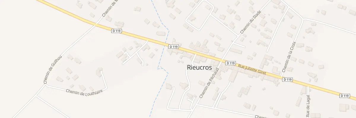 Plan du 13 Rue Juliette Giret à Rieucros