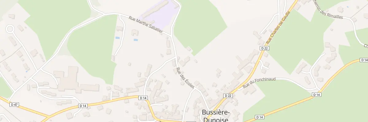 Plan du 5101 Rue des Ecoles à Bussière-Dunoise