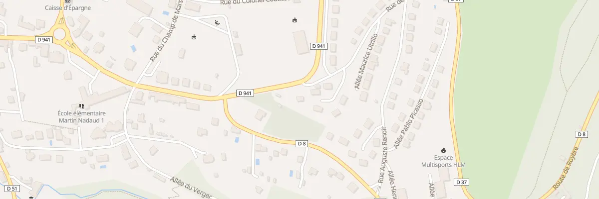 Plan du 7 All Claude Monet à Bourganeuf