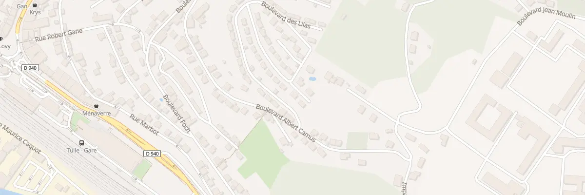 Plan du 58 Bd des Tamaris à Tulle