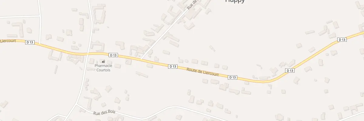 Plan du 34 Rte de Liercourt à Huppy
