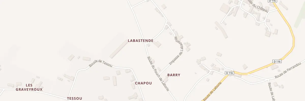 Plan du 5109 Labastende à Tauriac