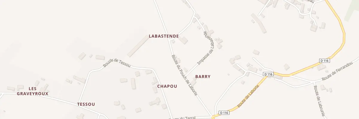 Plan du 5110 Labastende à Tauriac