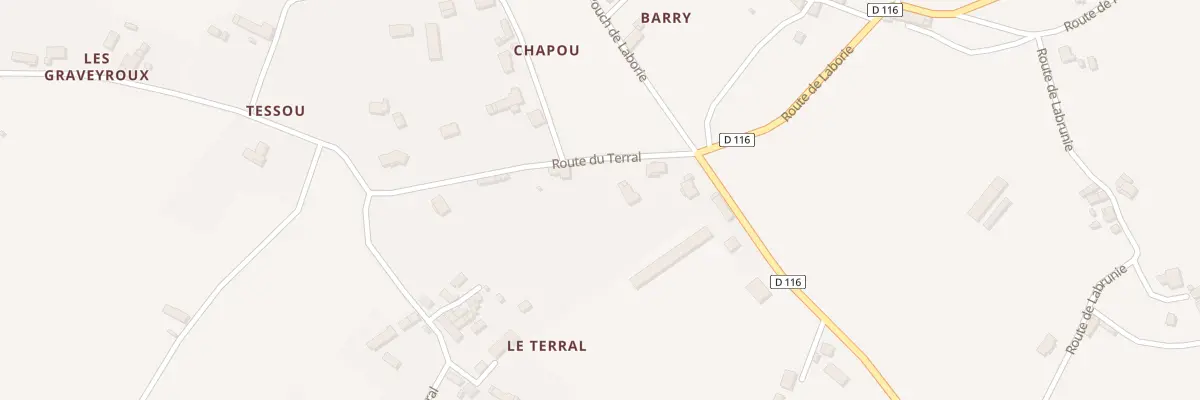 Plan du 5295F Le Terral à Tauriac