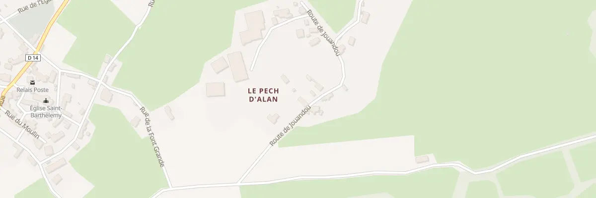 Plan du 5006 Jouandou à Thégra