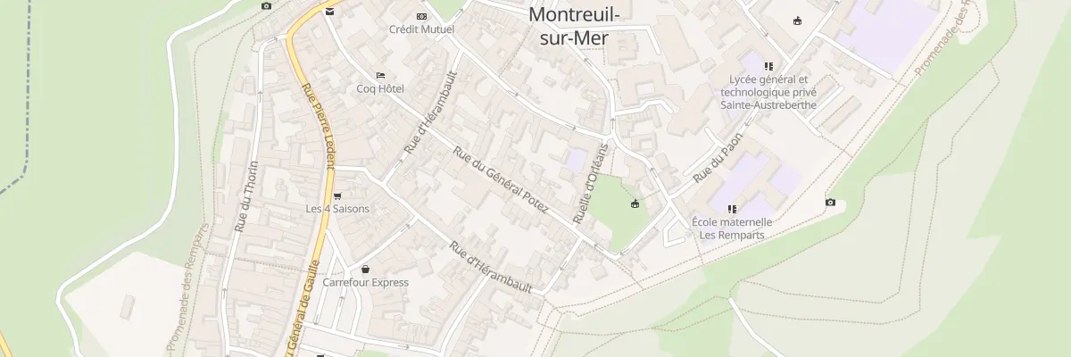 Plan du 9 Rue du Général Potez à Montreuil-sur-Mer