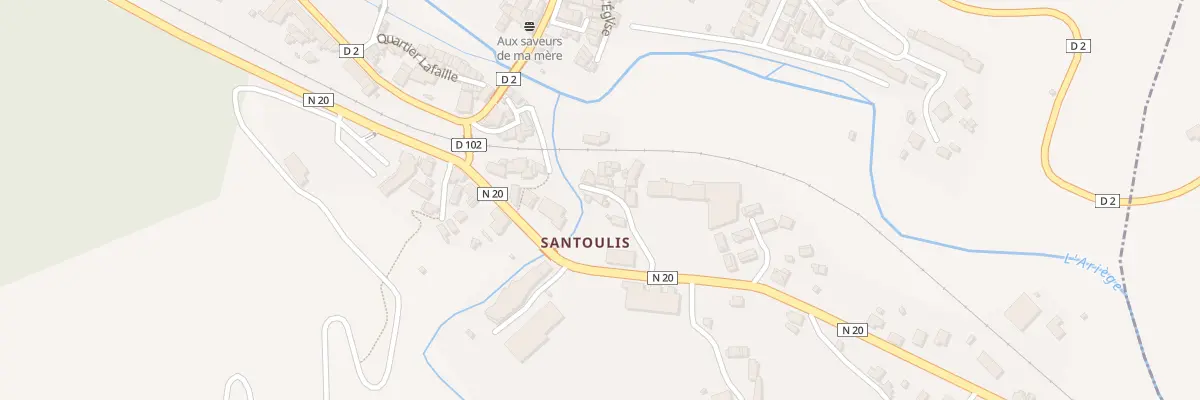Plan du 2 Santoulis à Luzenac