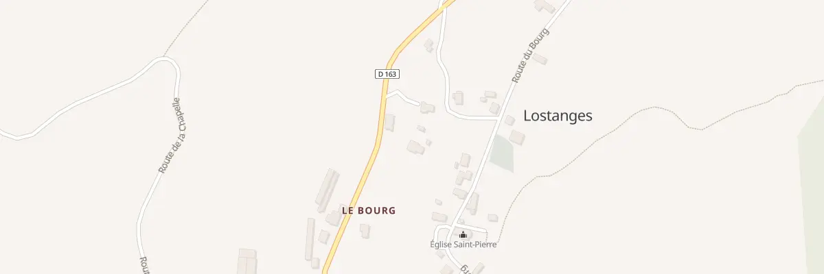 Plan du 81 Che du Bourg à Lostanges