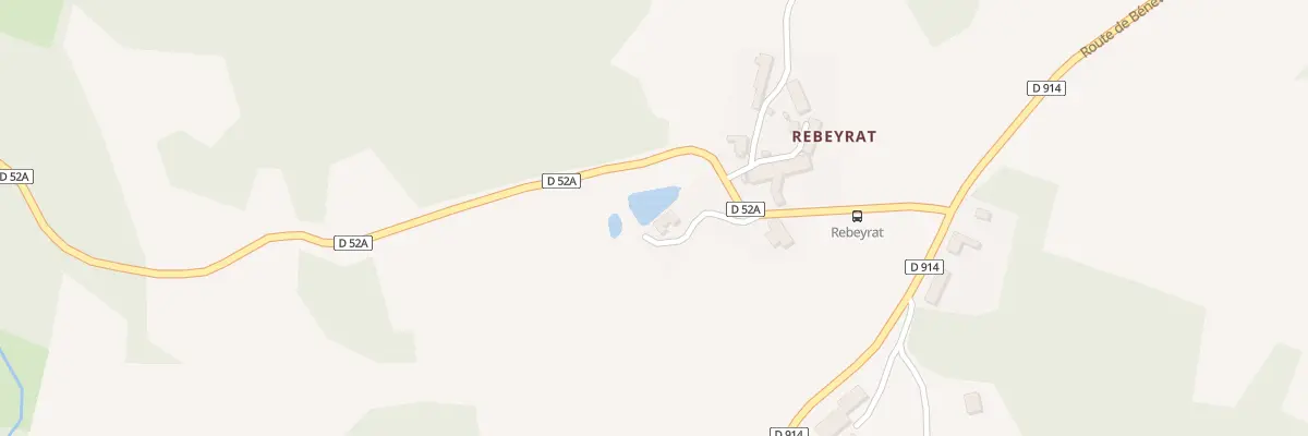 Plan du 1 Rebeyrat à Saint-Silvain-Montaigut