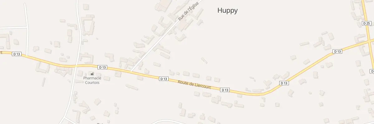 Plan du 32 Rte de Liercourt à Huppy