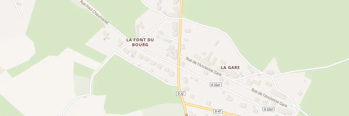 Plan du 50 Rue Jules Védrines à Bussière-Dunoise