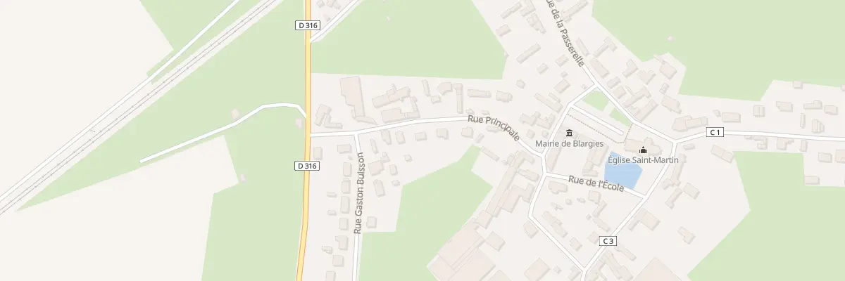 Plan du 8 Rue Principale à Blargies