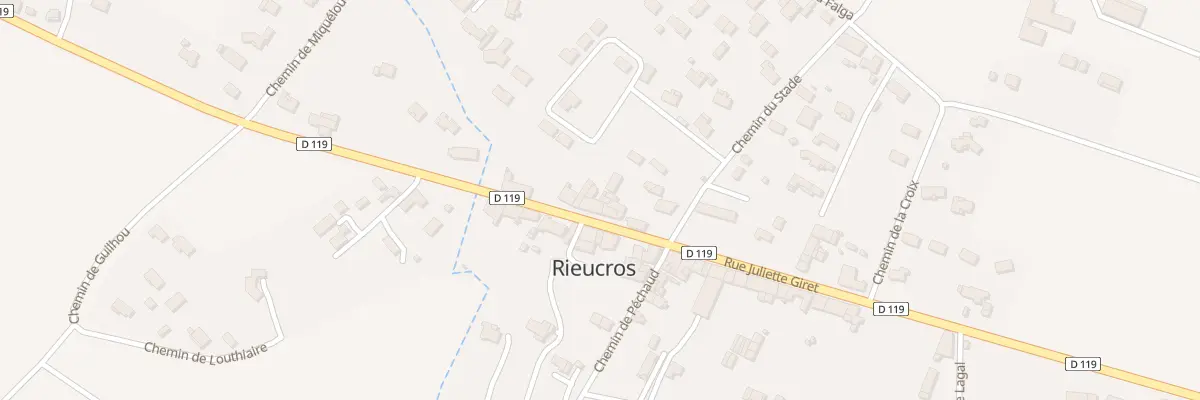 Plan du 12 Rue Juliette Giret à Rieucros