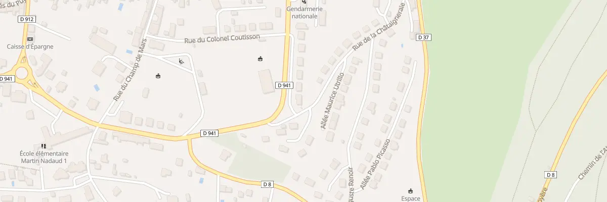 Plan du 1 Rue de la Châtaigneraie à Bourganeuf