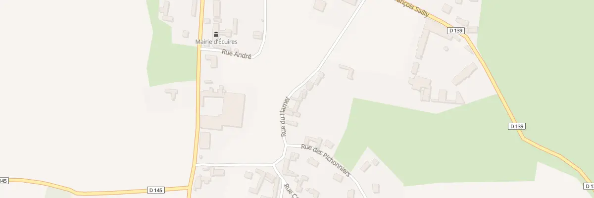 Plan du 199 Rue du Hamel à Écuires