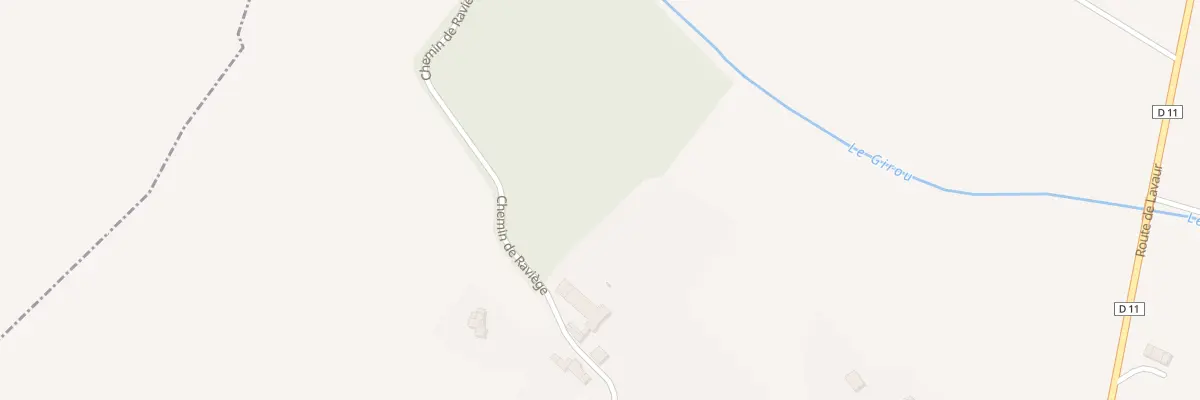 Plan du 642 Che de Raviege à Vendine