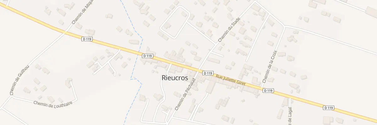 Plan du 16 Rue Juliette Giret à Rieucros