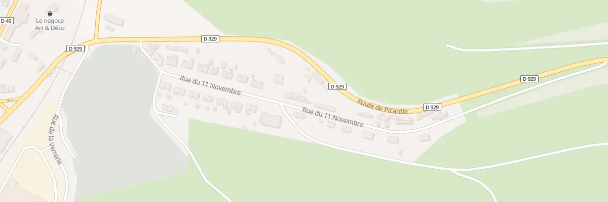 Plan du 35 Rue du Onze Novembre à Aumale