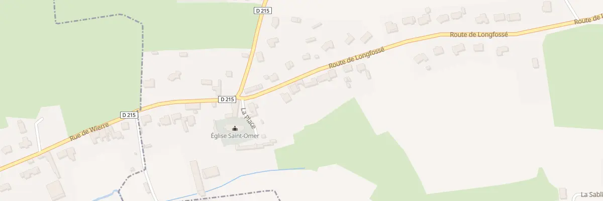 Plan du 74 Rte de Longfossé à Wierre-au-Bois