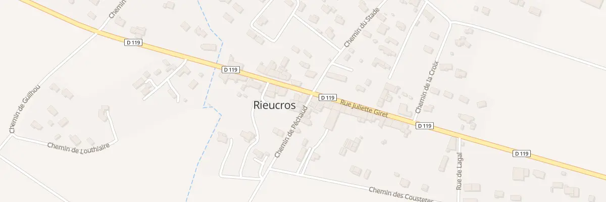 Plan du 1 Che de Péchaud à Rieucros