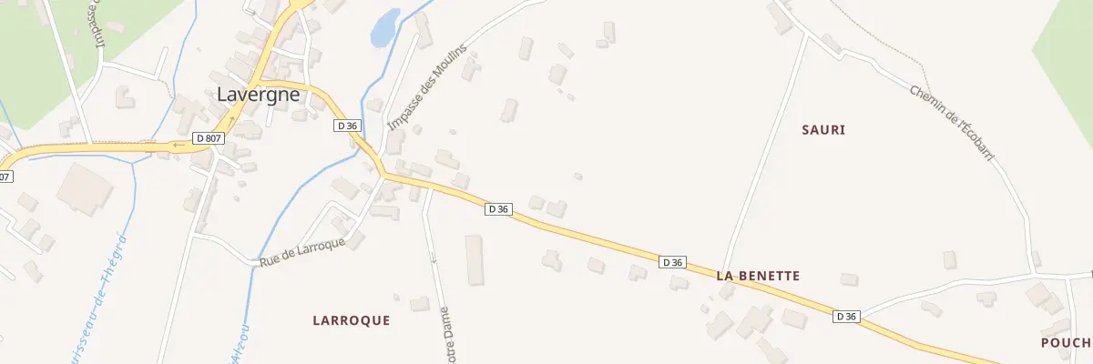 Plan du 5080 Sauri à Lavergne