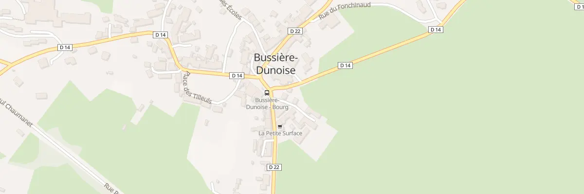 Plan du 1 Rue Sylvain Château à Bussière-Dunoise