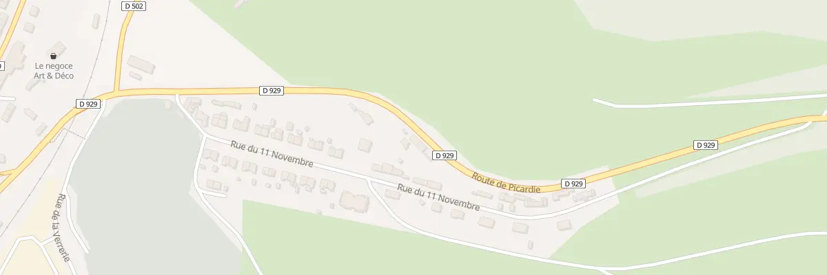 Plan du 8 Rte de Picardie à Aumale
