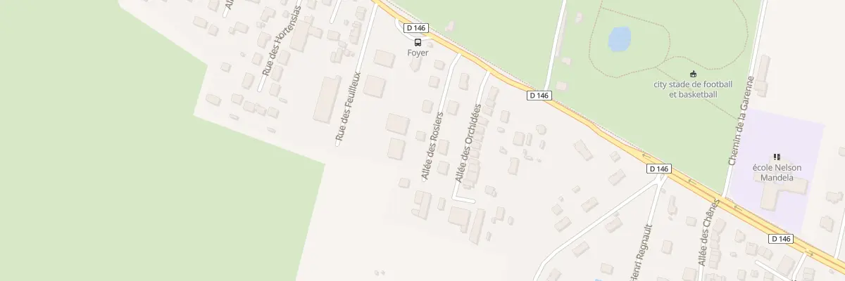 Plan du 3 All des Rosiers à Porcheville