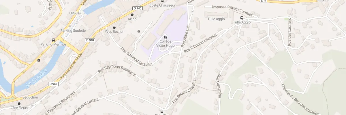 Plan du 8 Rue Abbé Lair à Tulle